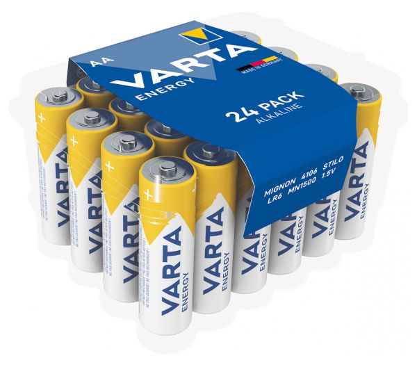 Varta Energy Alkaline 4106 LR6 AA - 1,5 Volt Batterie - 24er Box