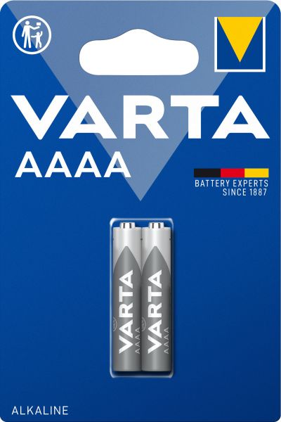 Varta Alkaline 4061 LR61 AAAA - 1,5 Volt Batterie - 2er Blister