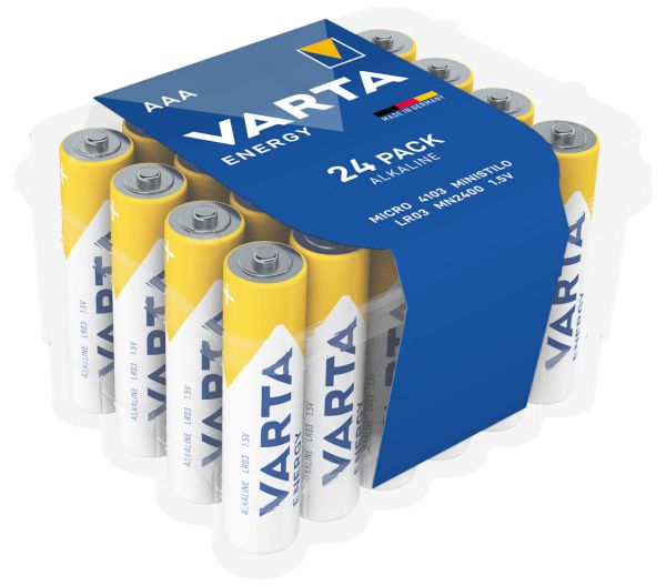 Varta Energy Alkaline 4103 LR3 AAA - 1,5 Volt Batterie - 24er Box