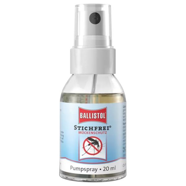 Ballistol Stichfrei 20ml Pumpspray, Mückenschutz mit Hautpflege und UV-Filter