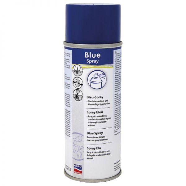 Blue Spray 400ml, Blauspray, blaufärbendes Haut- und Klauenpflegespray für Tiere