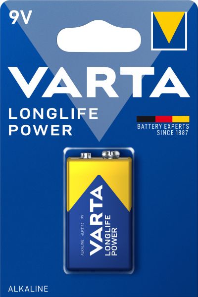 Varta Longlife Power Alkaline 4922 6LP3146 - 9 Volt Batterie - 1er Blister