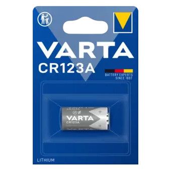 VARTA Batterie LITHIUM Cylindrical, CR123A, 6205, 1er-Blister, Kamera Batterie, Überwachungskamera B